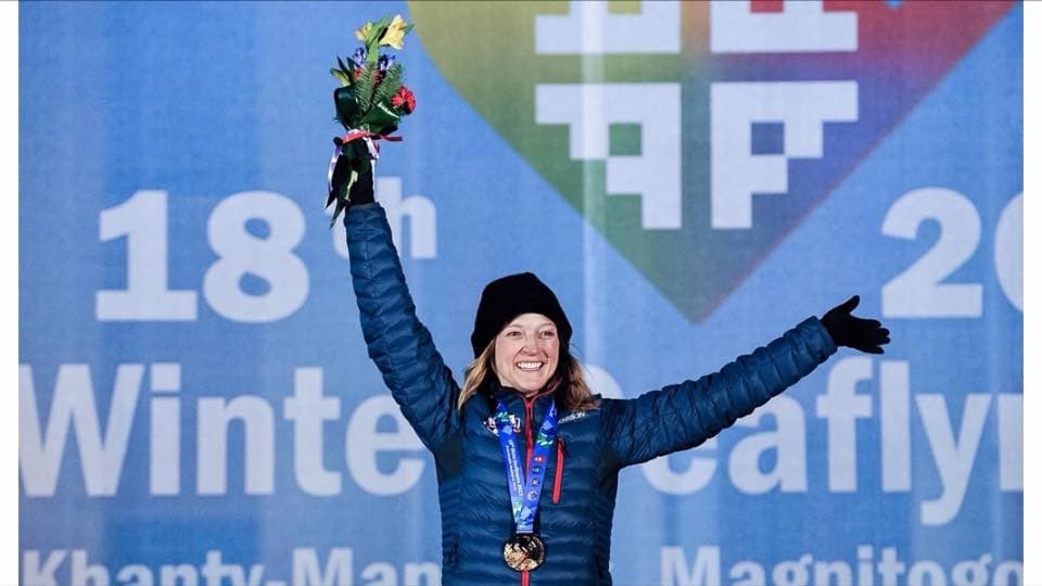 USA female received a gold medal