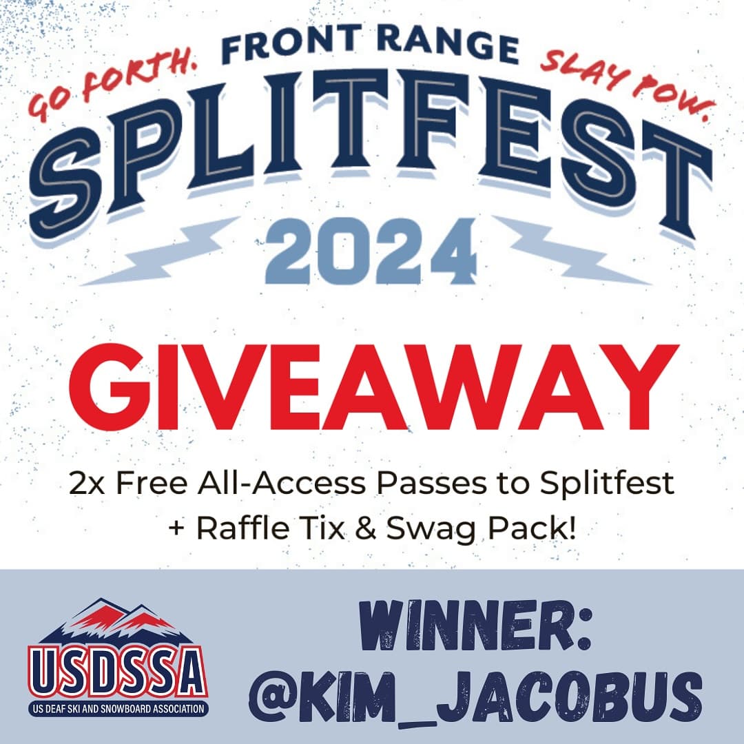 USDSSA x Front Range Splitfest 2024 giveaway winner